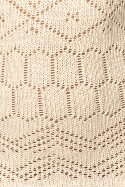 Cream Ballari Crochet Knit Maxi Dress -Lady Clothing Store PRODUCT AUG72023 ASAP 27