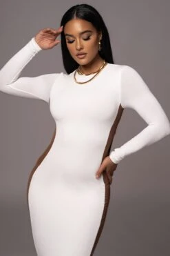 Ivory Break Away Maxi Dress -Lady Clothing Store PRODUCT AUG72023 ASAP 38