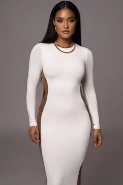 Ivory Break Away Maxi Dress -Lady Clothing Store PRODUCT AUG72023 ASAP 41