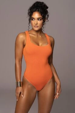 Orange Brianne Cutout Bodysuit -Lady Clothing Store PRODUCT DEC12022 ASAP 16