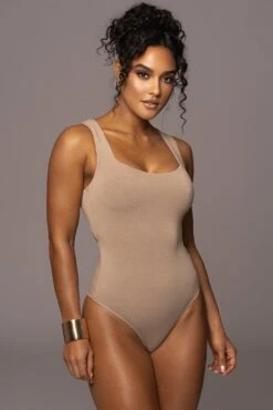 Beige Brianne Cutout Bodysuit -Lady Clothing Store PRODUCT DEC12022 ASAP 36