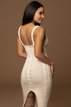 Ivory Daria Sweater Knit Dress -Lady Clothing Store PRODUCT DEC122022 WINTER 141