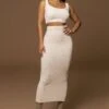 Ivory Rosabel Chenille Maxi Skirt -Lady Clothing Store PRODUCT DEC122022 WINTER 178