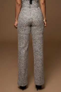 Lt. Grey Stay Sharp Tweed Trouser -Lady Clothing Store PRODUCT DEC302022 WINTER 46