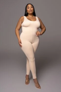 Cream Alo Double Layer Jumpsuit -Lady Clothing Store PRODUCT DEC32021 114