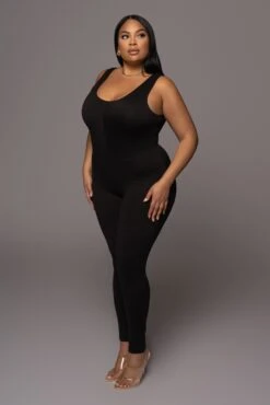 Black Alo Double Layer Jumpsuit -Lady Clothing Store PRODUCT DEC32021 123