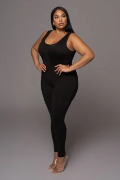 Black Alo Double Layer Jumpsuit -Lady Clothing Store PRODUCT DEC32021 124