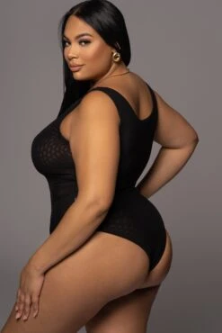 Noir Mesh Essentials Tank Bodysuit Undergarment -Lady Clothing Store PRODUCT DEC32021 163