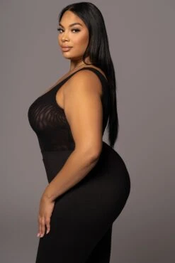 Noir Mesh Essentials Tank Bodysuit Undergarment -Lady Clothing Store PRODUCT DEC32021 168