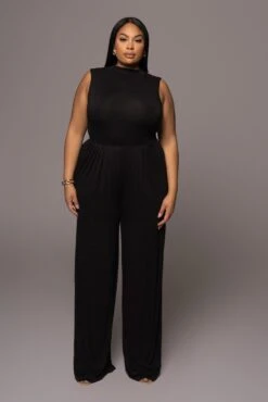 Jluxbasix Black Devyn Wide Leg Pants -Lady Clothing Store PRODUCT DEC32021 221