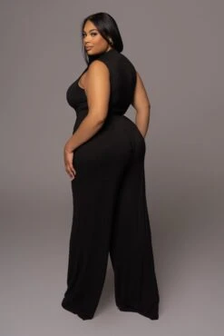 Jluxbasix Black Devyn Wide Leg Pants -Lady Clothing Store PRODUCT DEC32021 223