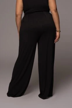 Jluxbasix Black Devyn Wide Leg Pants -Lady Clothing Store PRODUCT DEC32021 224