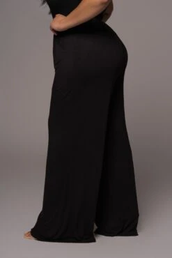 Jluxbasix Black Devyn Wide Leg Pants -Lady Clothing Store PRODUCT DEC32021 225