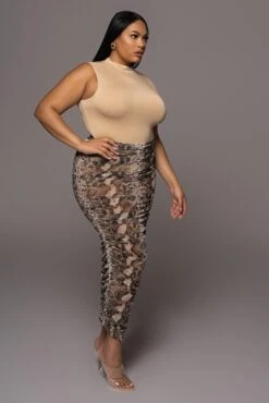 Snakeskin Poppy Ruched Mesh Skirt -Lady Clothing Store PRODUCT DEC32021 70 6bf7bfbb e3a3 4645 b65e 750f62c187d7