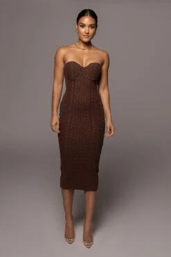 Chocolate Shades Of You Bustier Dress -Lady Clothing Store PRODUCT DEC82021 12