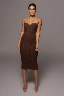 Chocolate Shades Of You Bustier Dress -Lady Clothing Store PRODUCT DEC82021 13