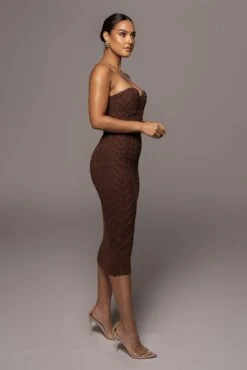 Chocolate Shades Of You Bustier Dress -Lady Clothing Store PRODUCT DEC82021 14