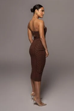Chocolate Shades Of You Bustier Dress -Lady Clothing Store PRODUCT DEC82021 15