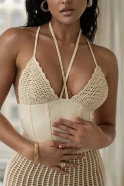 Cream Summer Bliss Crochet Set -Lady Clothing Store PRODUCT FEB132023 CROCHET 101