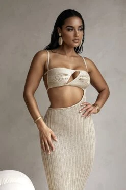 Beige Coastal Escape Dress -Lady Clothing Store PRODUCT FEB132023 CROCHET 13