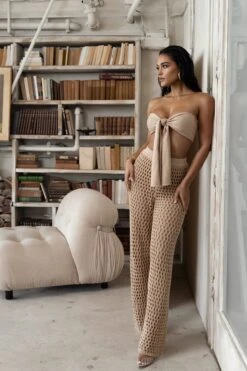 Sand Rio Two Piece Set -Lady Clothing Store PRODUCT FEB132023 CROCHET 239