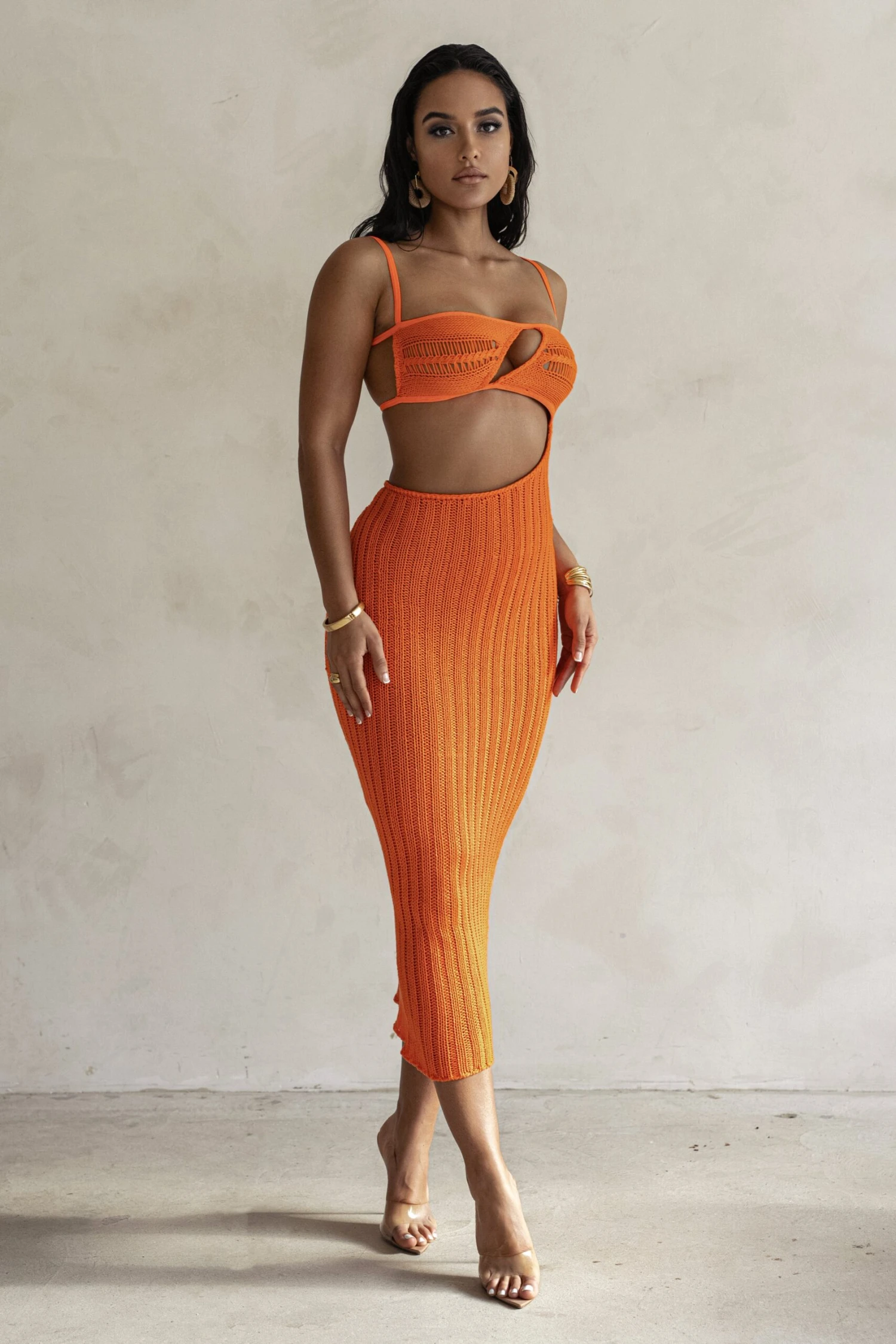 Orange Coastal Escape Dress 9 Orange Coastal Escape Dress - Image 7