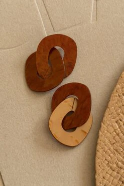 Brown Miko Dangle Earrings