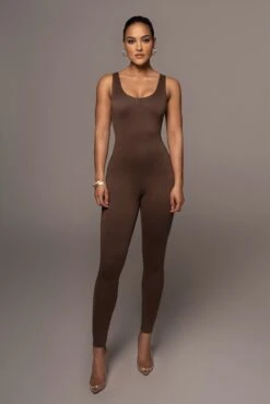 Chocolate Alo Double Layer Jumpsuit 11 Chocolate Alo Double Layer Jumpsuit -Lady Clothing Store PRODUCT FEB252022 167