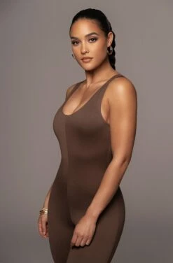 Chocolate Alo Double Layer Jumpsuit 13 Chocolate Alo Double Layer Jumpsuit -Lady Clothing Store PRODUCT FEB252022 171