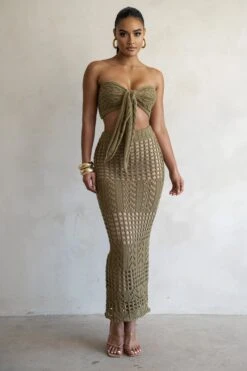 Olive Caribbean Skies Skirt Set -Lady Clothing Store PRODUCT FEB282023 CROCHET2 2