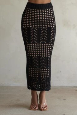 Black Caribbean Skies Skirt Set -Lady Clothing Store PRODUCT FEB282023 CROCHET2 228