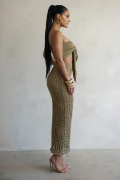 Olive Caribbean Skies Skirt Set -Lady Clothing Store PRODUCT FEB282023 CROCHET2 3