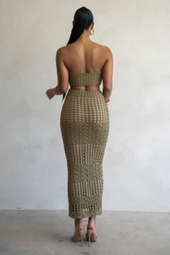 Olive Caribbean Skies Skirt Set -Lady Clothing Store PRODUCT FEB282023 CROCHET2 5