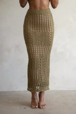 Olive Caribbean Skies Skirt Set -Lady Clothing Store PRODUCT FEB282023 CROCHET2 9