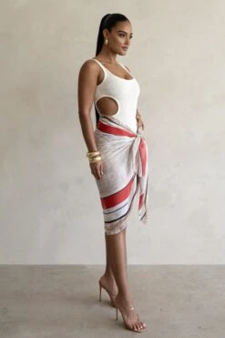 White Sunset Cut Out Bodysuit -Lady Clothing Store PRODUCT FEB282023 CROCHET2 94