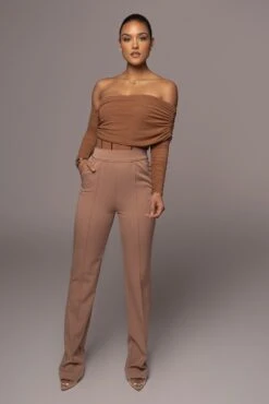 Pecan Sheer Perfection Bodysuit 21 Pecan Sheer Perfection Bodysuit -Lady Clothing Store PRODUCT JAN102022 44