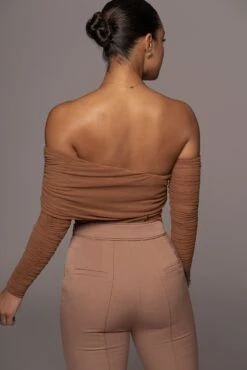 Pecan Sheer Perfection Bodysuit 24 Pecan Sheer Perfection Bodysuit -Lady Clothing Store PRODUCT JAN102022 49