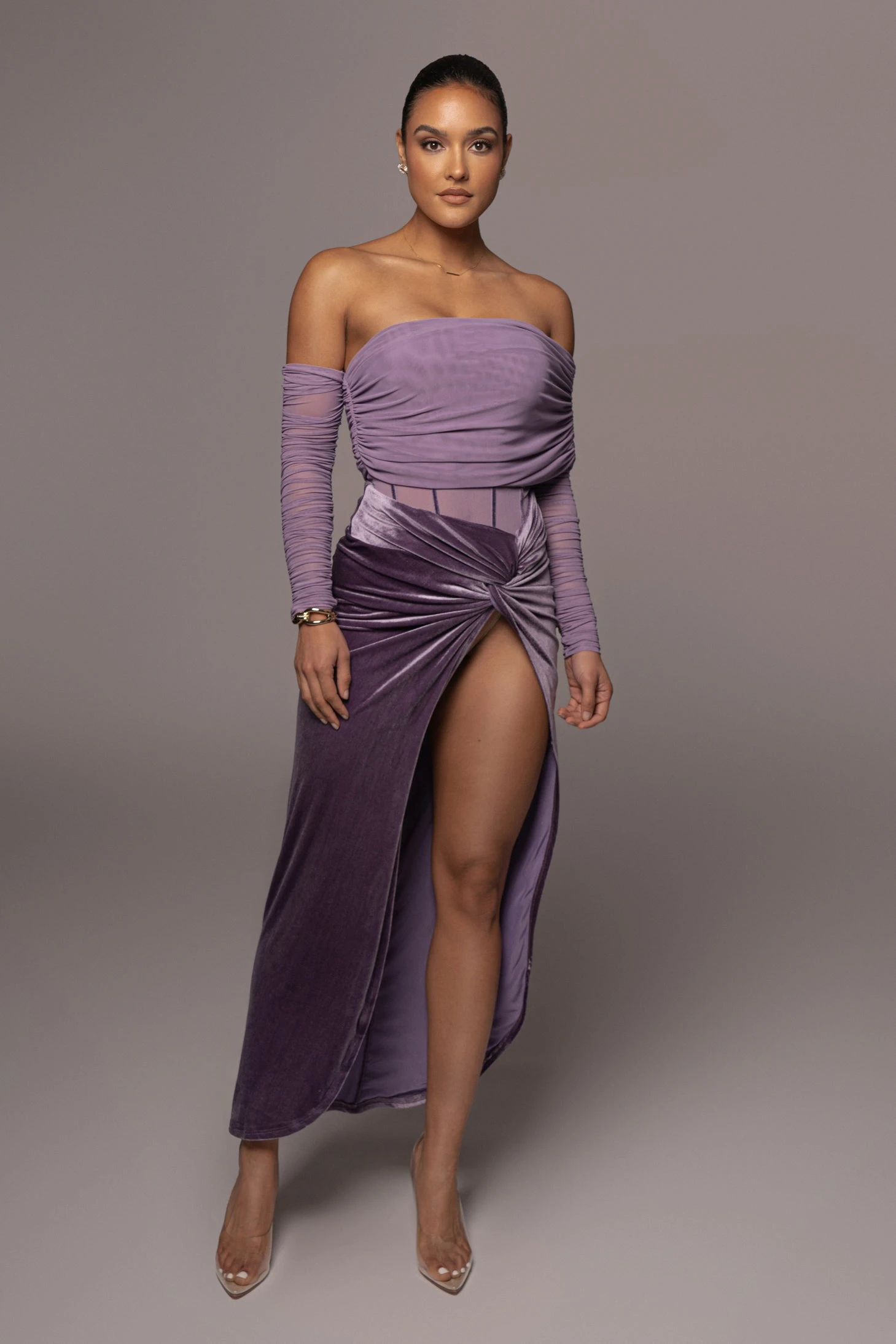 Purple Sheer Perfection Bodysuit 4 Purple Sheer Perfection Bodysuit - Image 2