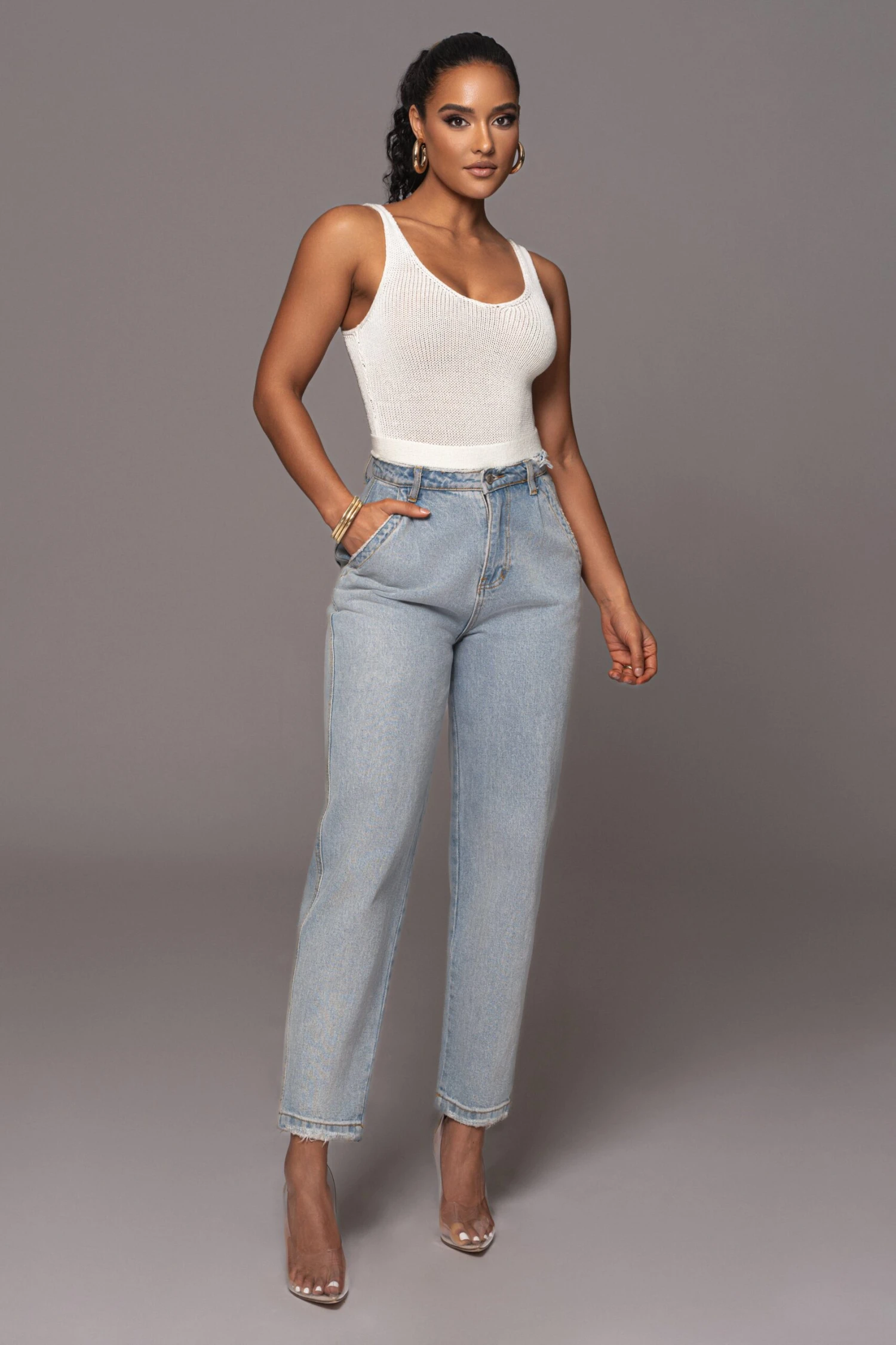 Ivory Juliette Knit Belted One Piece 7 Ivory Juliette Knit Belted One Piece - Image 5