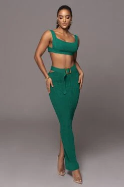 Emerald Nikole Ribbed Skirt Set -Lady Clothing Store PRODUCT JAN192023 15
