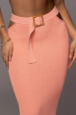 Peach Nikole Ribbed Skirt Set -Lady Clothing Store PRODUCT JAN192023 39