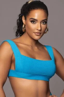 Blue Nikole Ribbed Skirt Set -Lady Clothing Store PRODUCT JAN192023 62