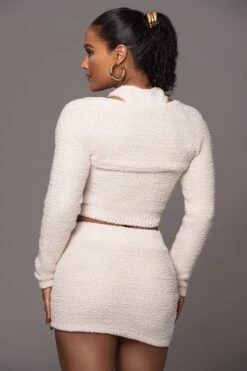 Ivory Cross Paths Plush Three-Piece Set -Lady Clothing Store PRODUCT JAN192023 74