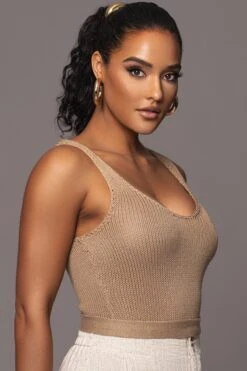 Taupe Juliette Knit Belted One Piece -Lady Clothing Store PRODUCT JAN192023 93