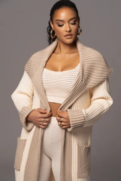 Ivory Carmela Rib Knit Cardigan -Lady Clothing Store PRODUCT JAN192023 VDAY 36