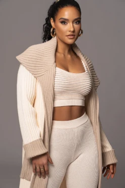 Ivory Carmela Rib Knit Cardigan -Lady Clothing Store PRODUCT JAN192023 VDAY 38