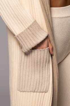 Ivory Carmela Rib Knit Cardigan -Lady Clothing Store PRODUCT JAN192023 VDAY 40