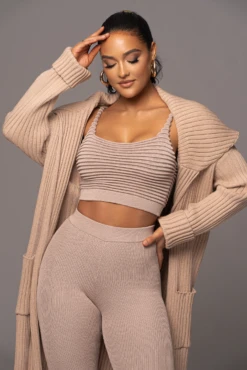 Tan Carmela Rib Knit Cardigan 20 Tan Carmela Rib Knit Cardigan -Lady Clothing Store PRODUCT JAN192023 VDAY 65 84c1f0c3 6719 4d12 90f4 e5a99f4e3529