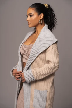 Sand Carmela Rib Knit Cardigan -Lady Clothing Store PRODUCT JAN192023 VDAY 76