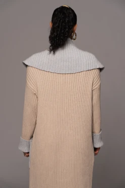 Sand Carmela Rib Knit Cardigan -Lady Clothing Store PRODUCT JAN192023 VDAY 77